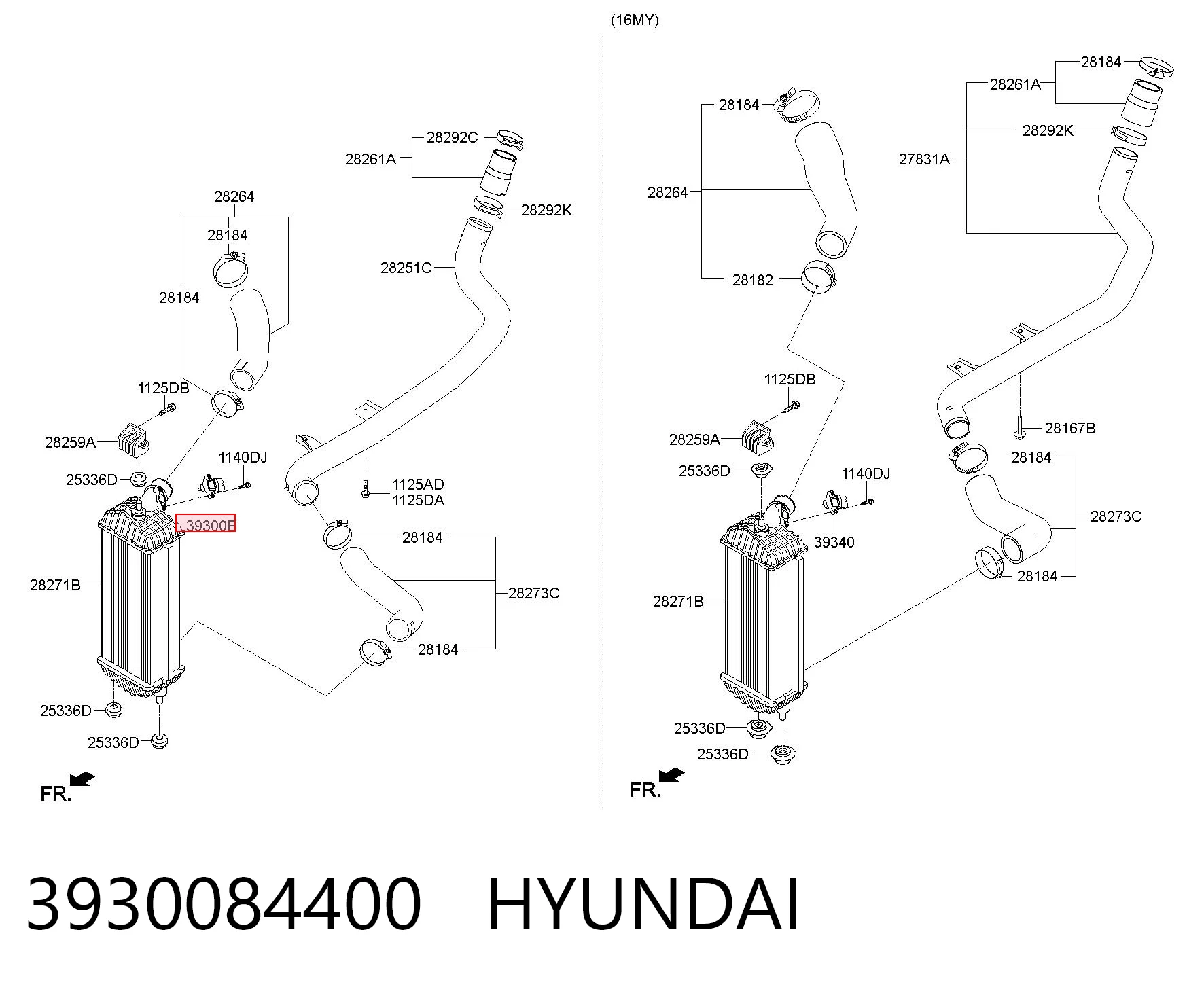 3930084400 Hyundai/Kia Czujnik ciśnienia doładowania (powietrza w turbinę)