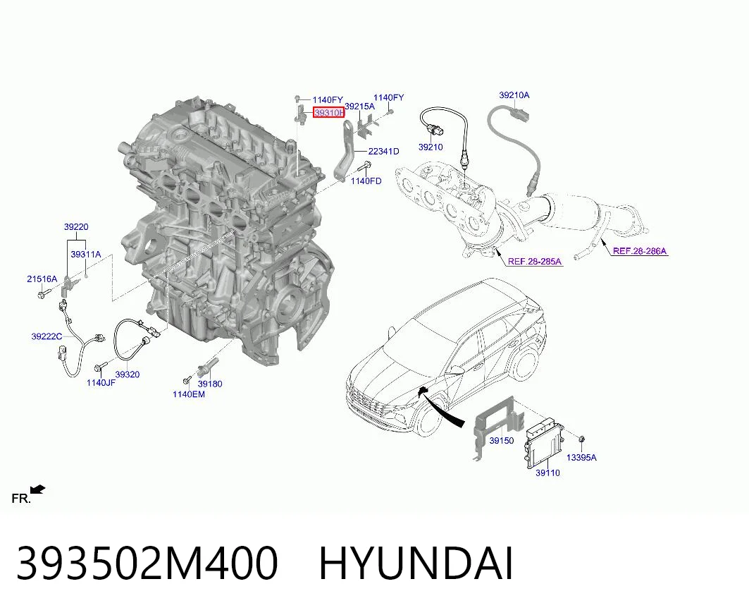 393502M400 Hyundai/Kia