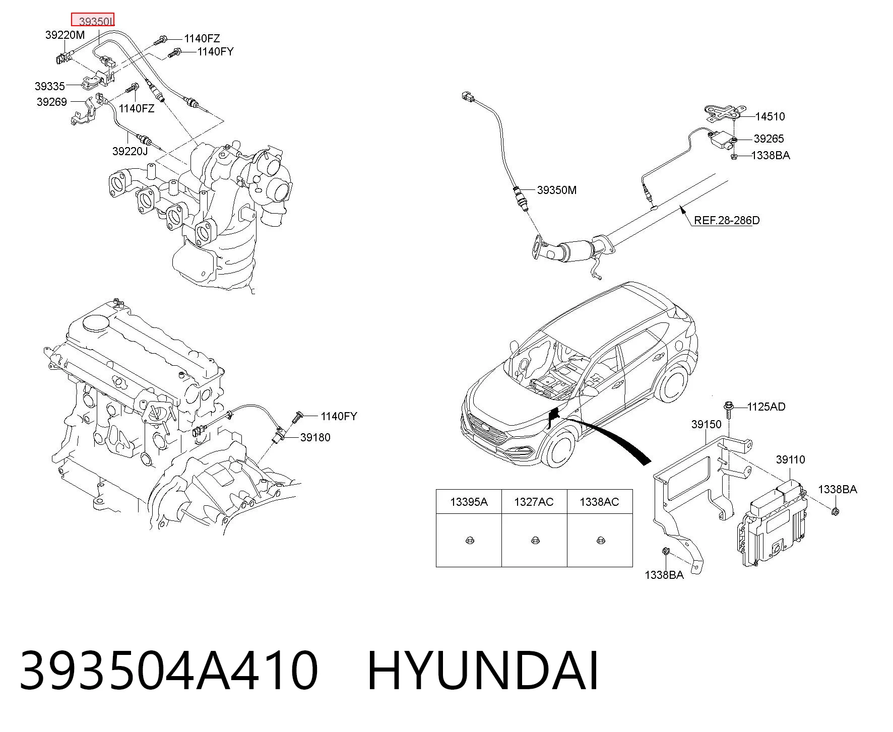 Sonda lambda, czujnik tlenu do KIA Optima III TF
