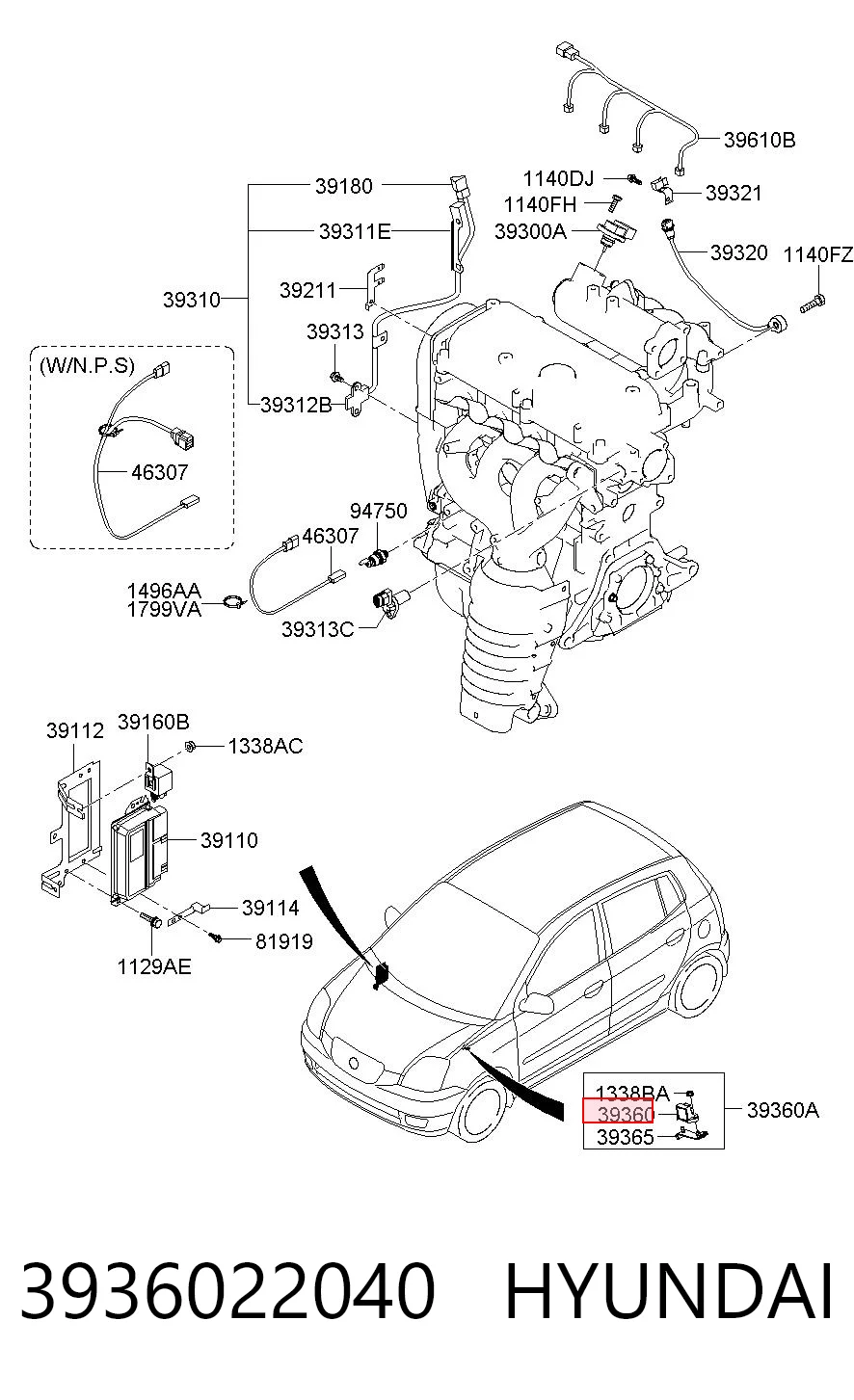 3936022040 Hyundai/Kia