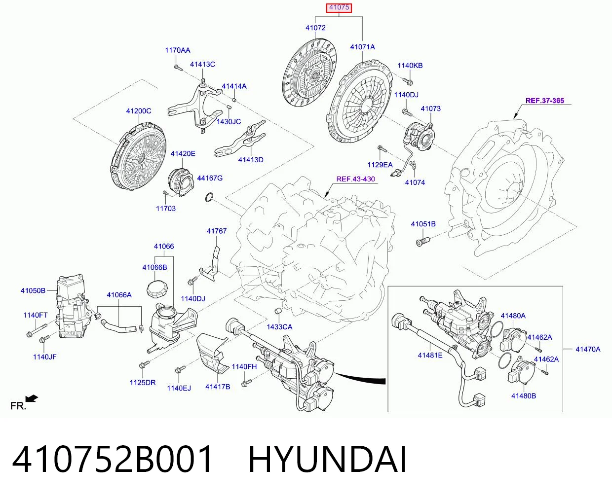 410752B001 Hyundai/Kia