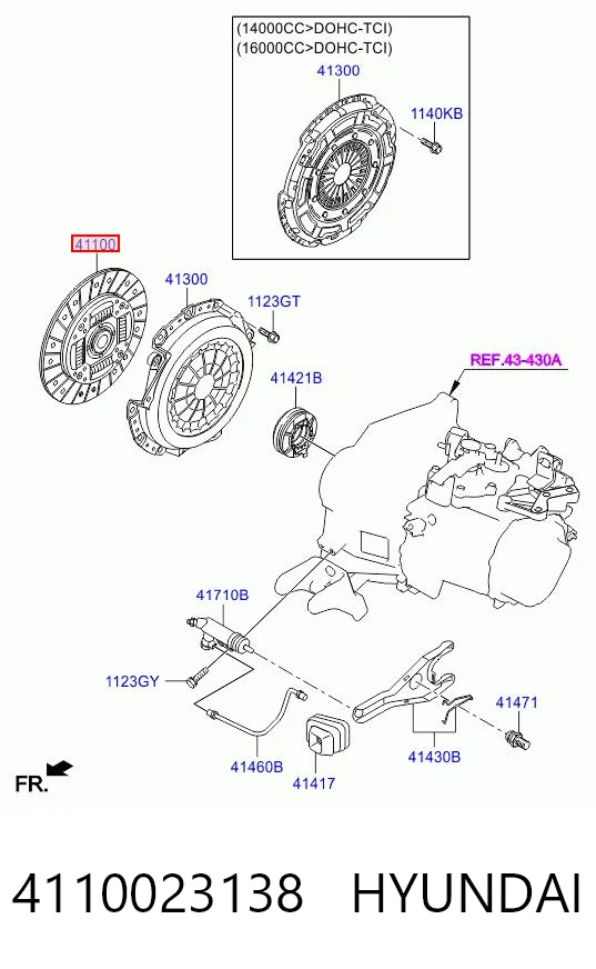 4110023138 Hyundai/Kia