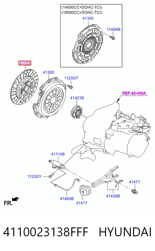 4110023138FFF Hyundai/Kia