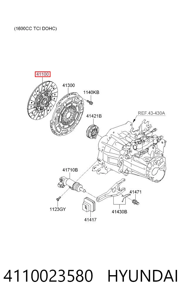 4110023580 Hyundai/Kia