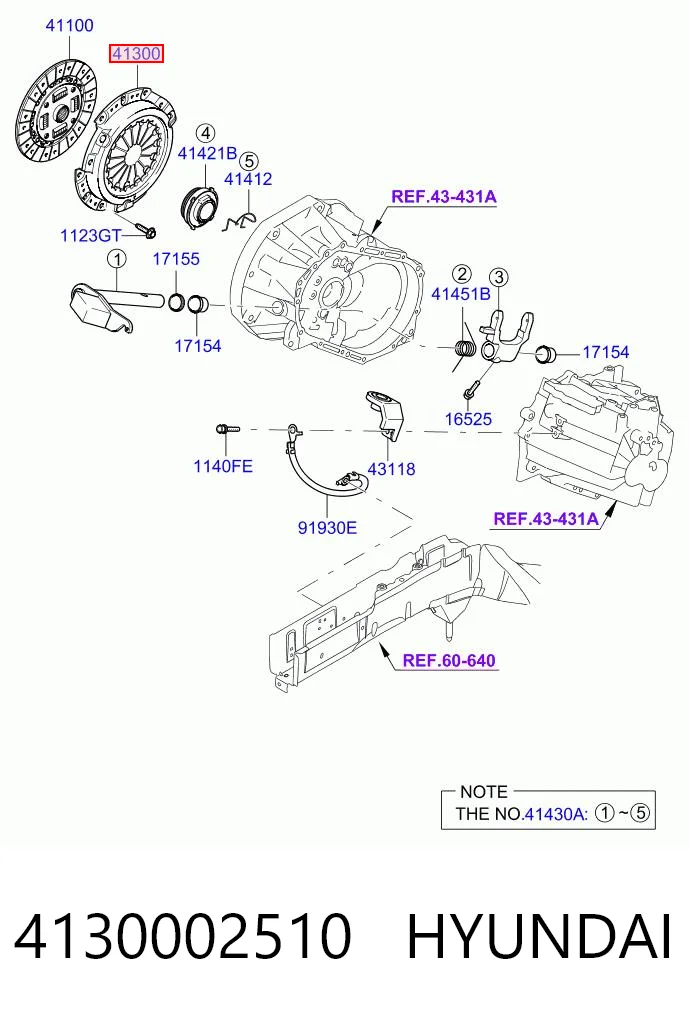 4130002510 Hyundai/Kia