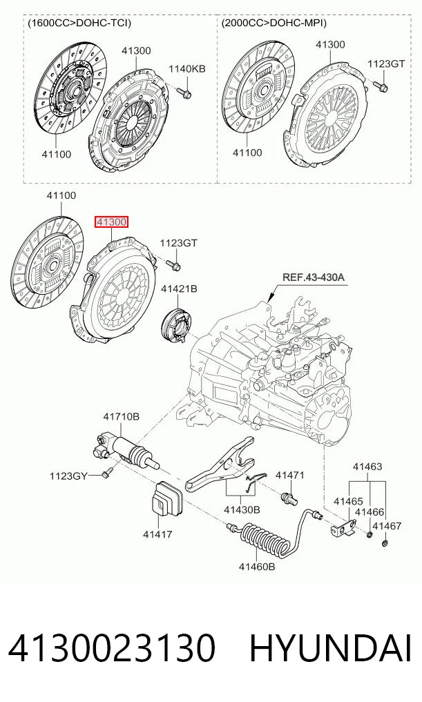 Docisk sprzęgła KIA Rio III sedana (UB) (2010 - 2017) cena, od 65,43 USD