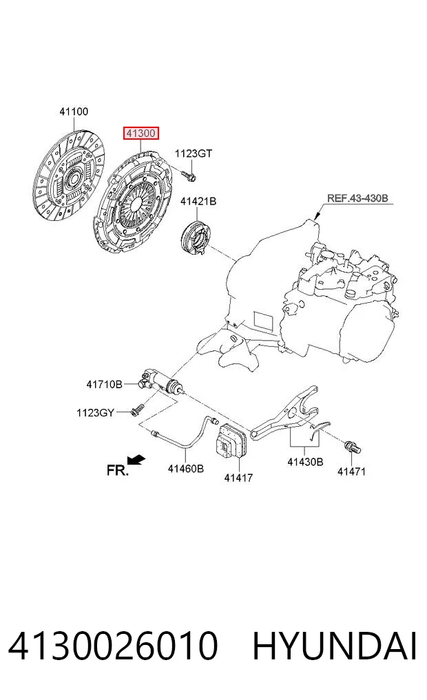 Docisk sprzęgła do KIA Rio III UB