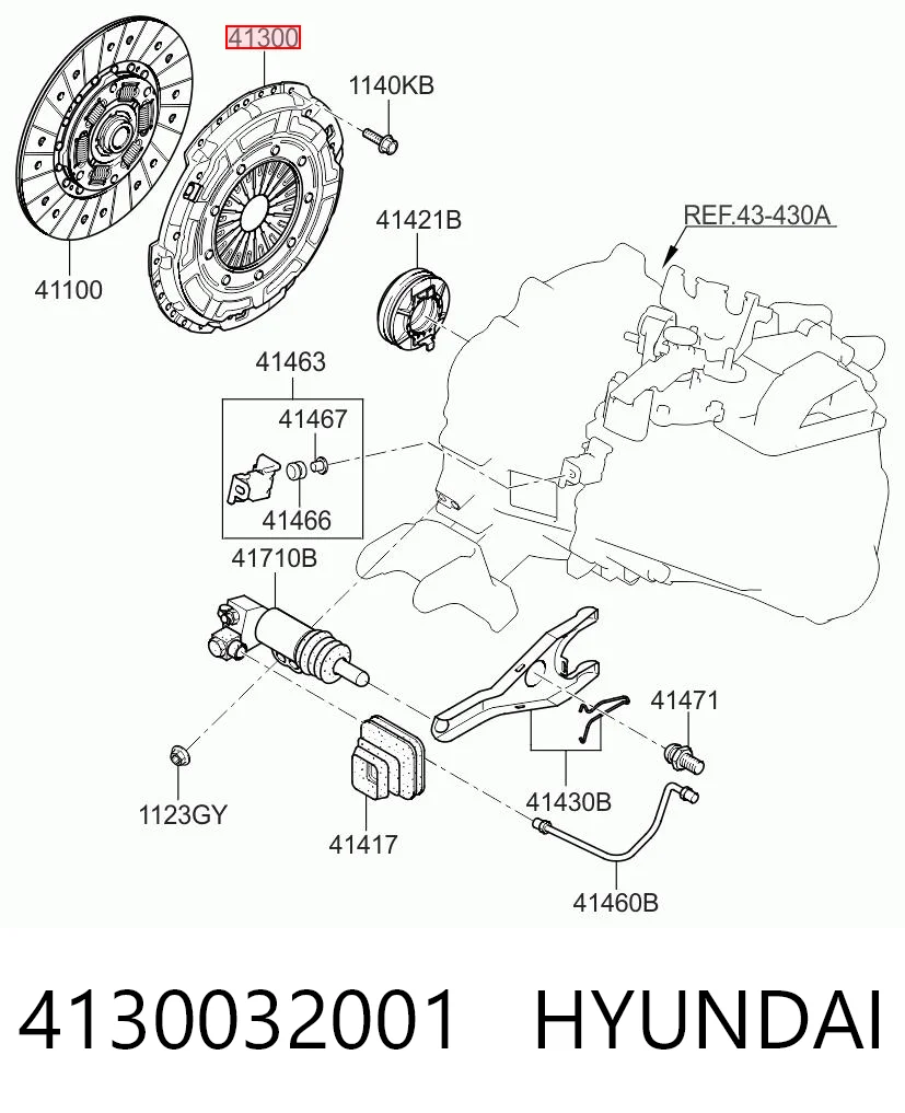  Docisk sprzęgła KIA Sportage 3