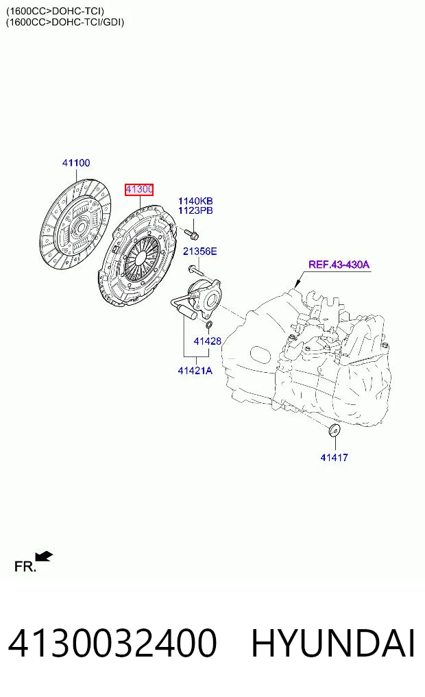 Docisk sprzęgła do Hyundai Tucson TL