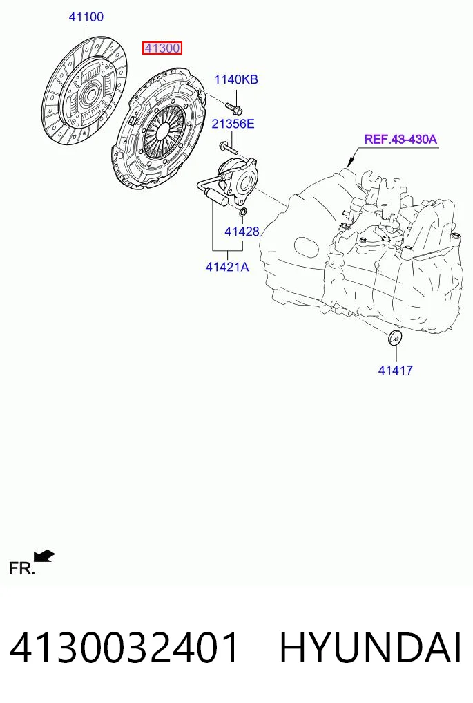 Docisk sprzęgła do Hyundai Tucson III TL