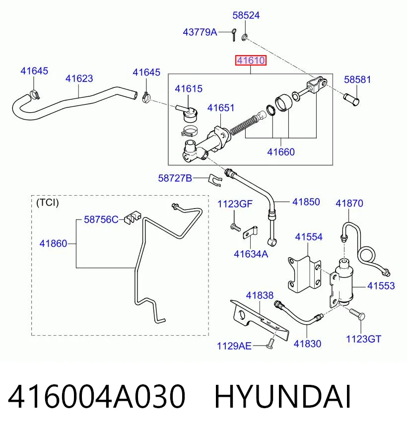 416004A030 Hyundai/Kia Cylinder sprzęgła główny