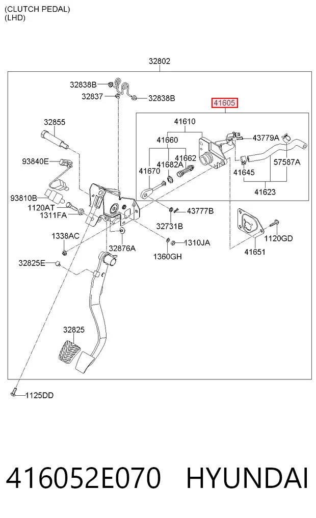 416052E070 Hyundai/Kia