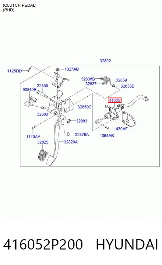 416052P200 Hyundai/Kia Cylinder sprzęgła główny
