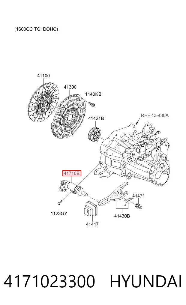 4171023300 Hyundai/Kia