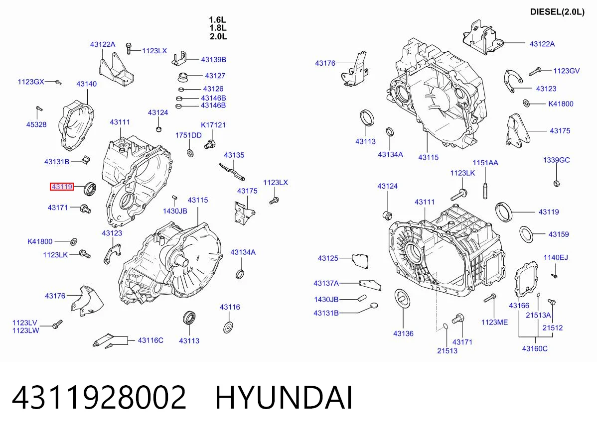 Uszczelniacz półosi mostu przedniego F00327238B Ford