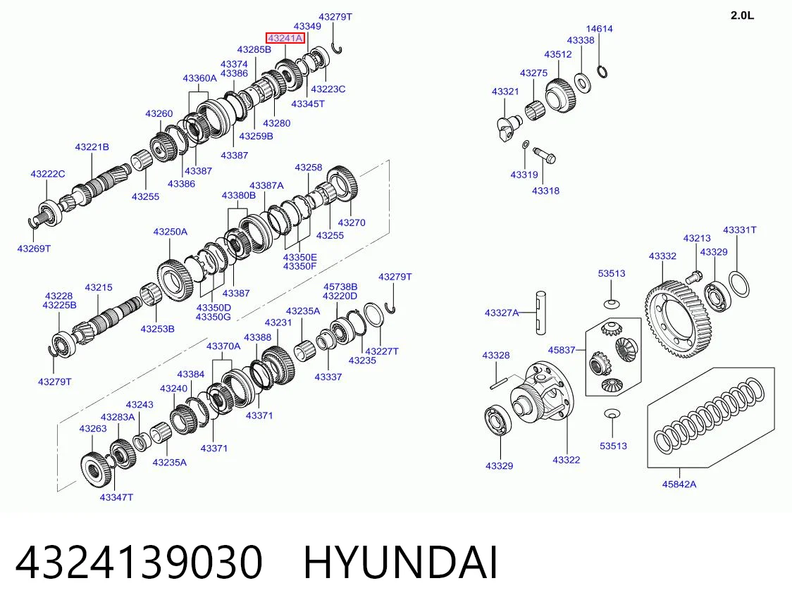Kupić Koło zębate 5. biegu napędzające Hyundai Tucson I JM w dobrej cenie