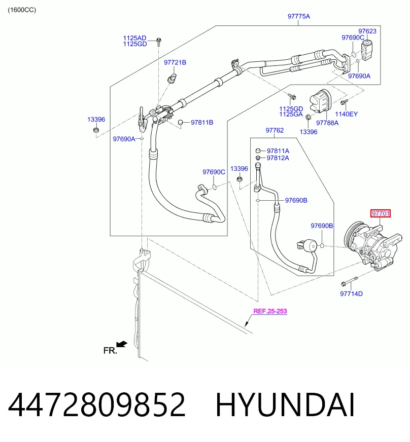 4472809852 Hyundai/Kia Sprężarka klimatyzacji