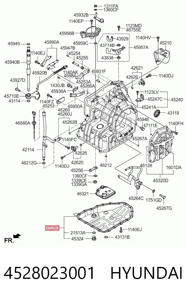4528023001 Hyundai/Kia Miska automatycznej skrzyni biegów