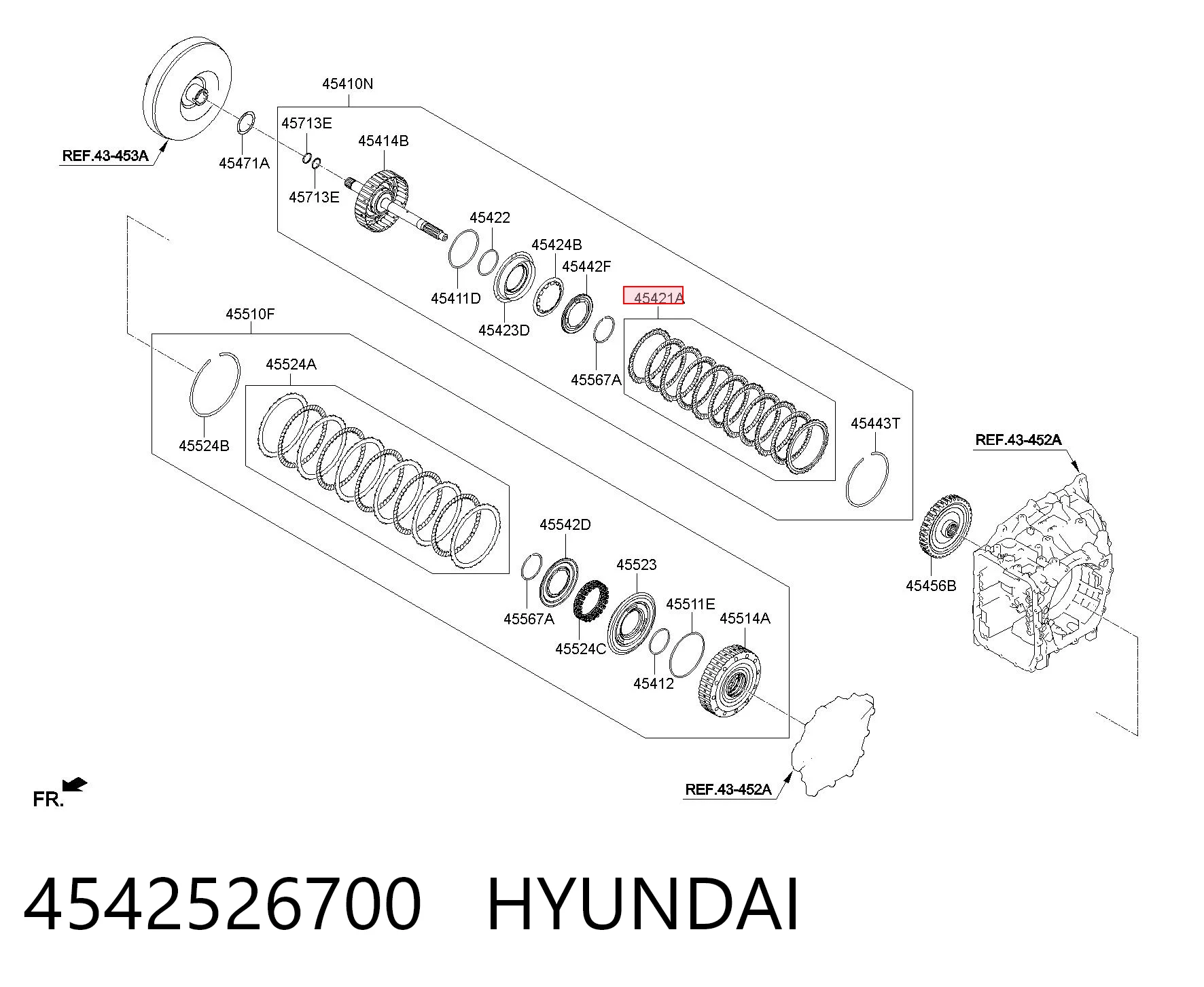 4542526700 Hyundai/Kia Tarcza sprzęgła