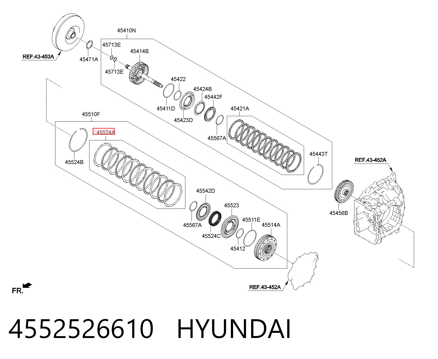 4552526610 Hyundai/Kia Tarcza sprzęgła