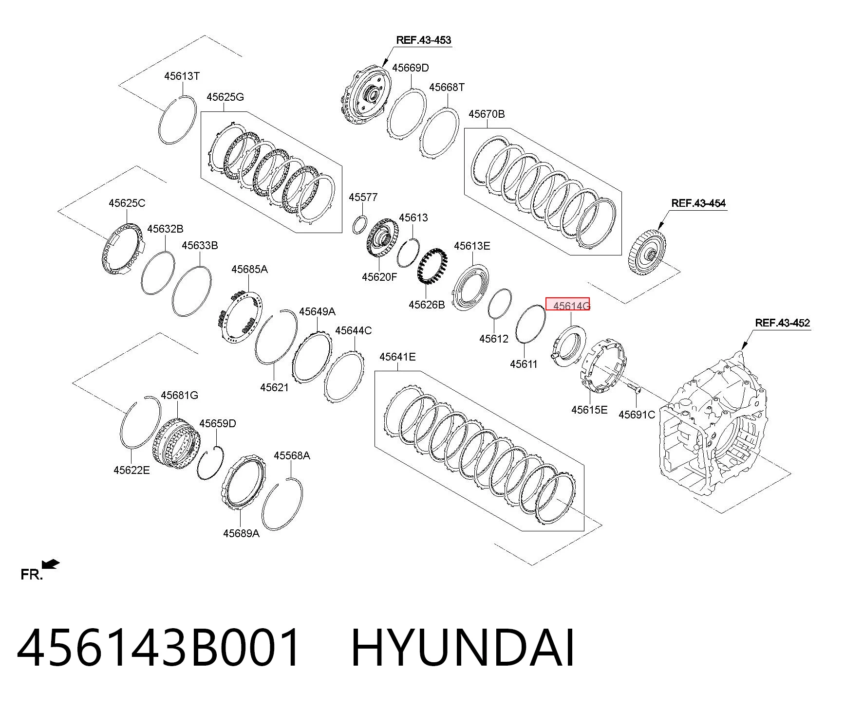 456143B001 Hyundai/Kia Kamera systemu zapewnienia widoczności