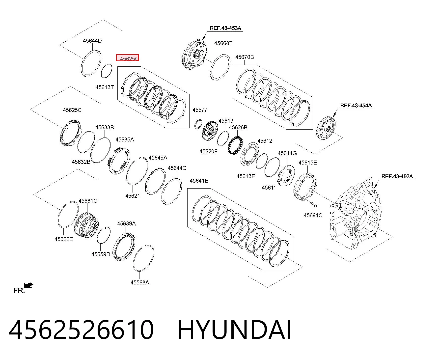 4562526610 Hyundai/Kia Tarcza sprzęgła