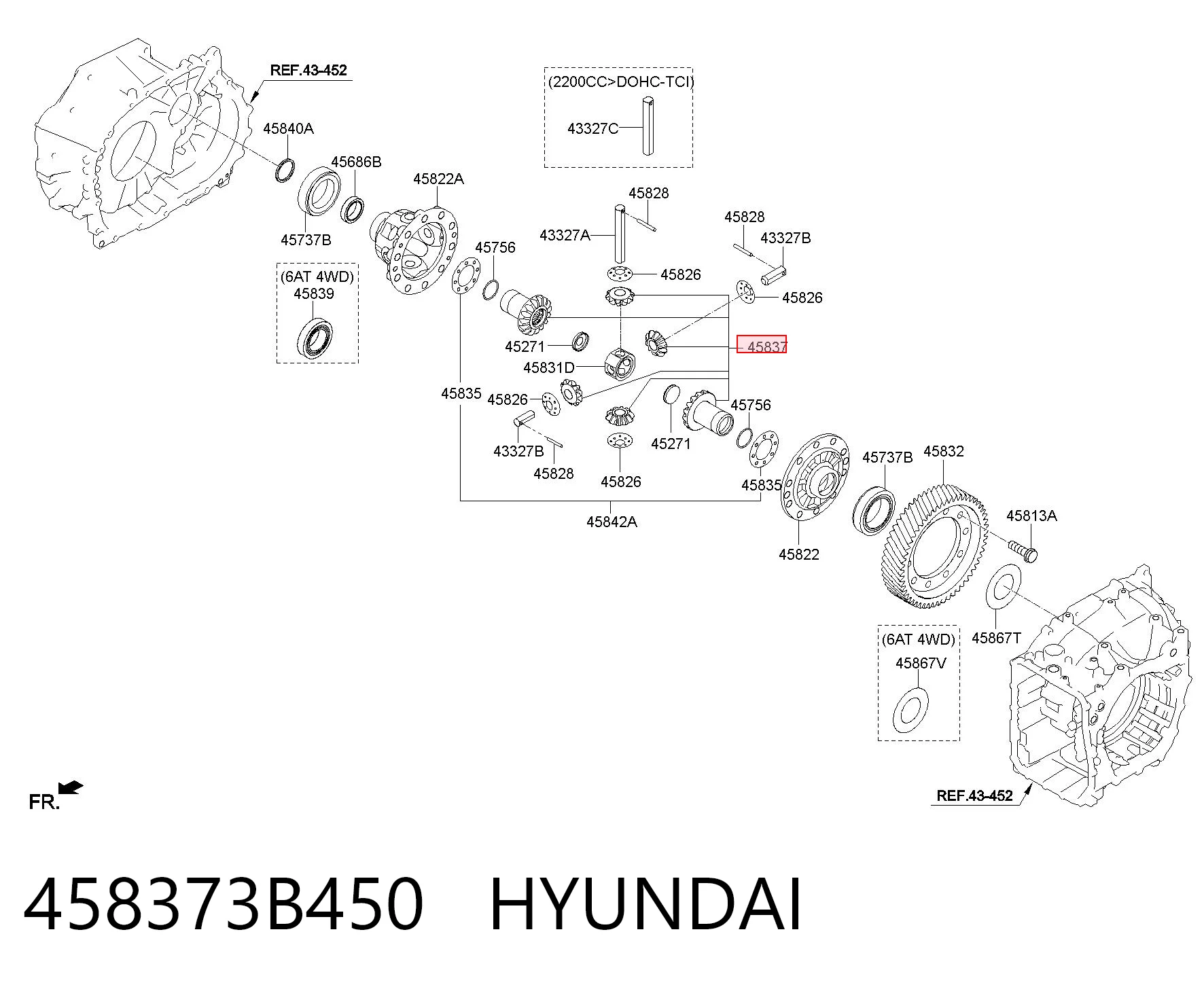 458373B450 Hyundai/Kia 