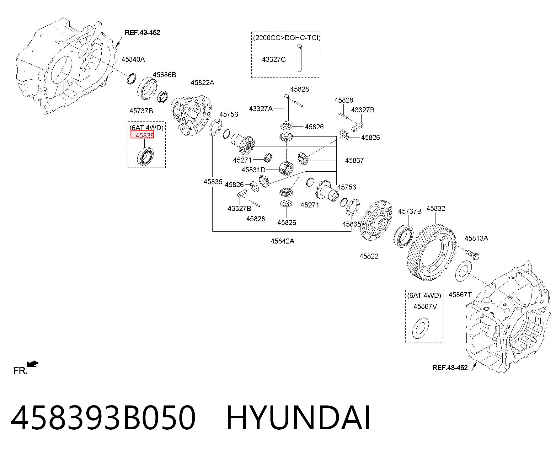 458393B050 Hyundai/Kia