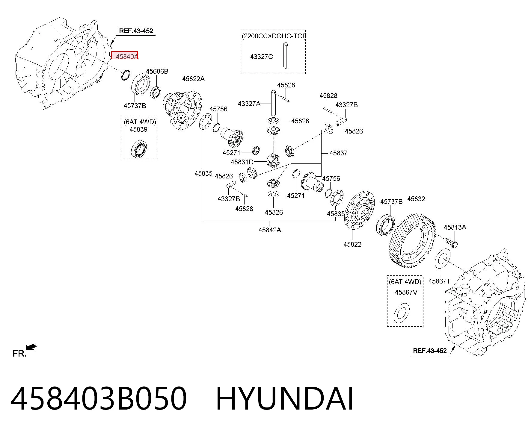 458403B050 Hyundai/Kia