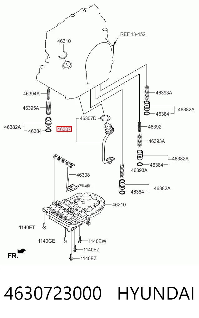 4630723000 Hyundai/Kia Wiązka przewodów automatycznej skrzyni biegów