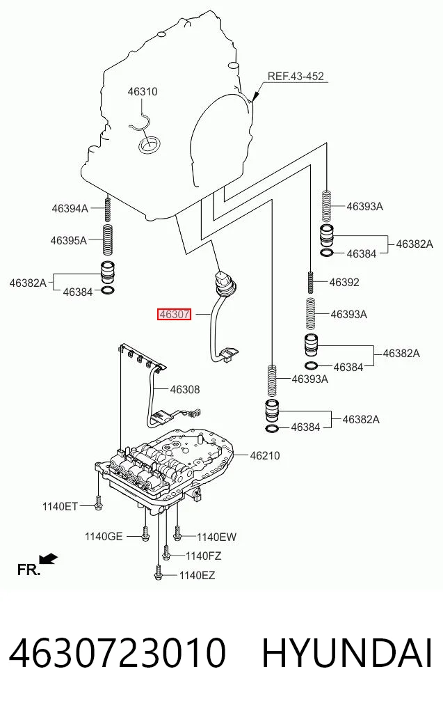 4630723010 Hyundai/Kia Wiązka przewodów automatycznej skrzyni biegów