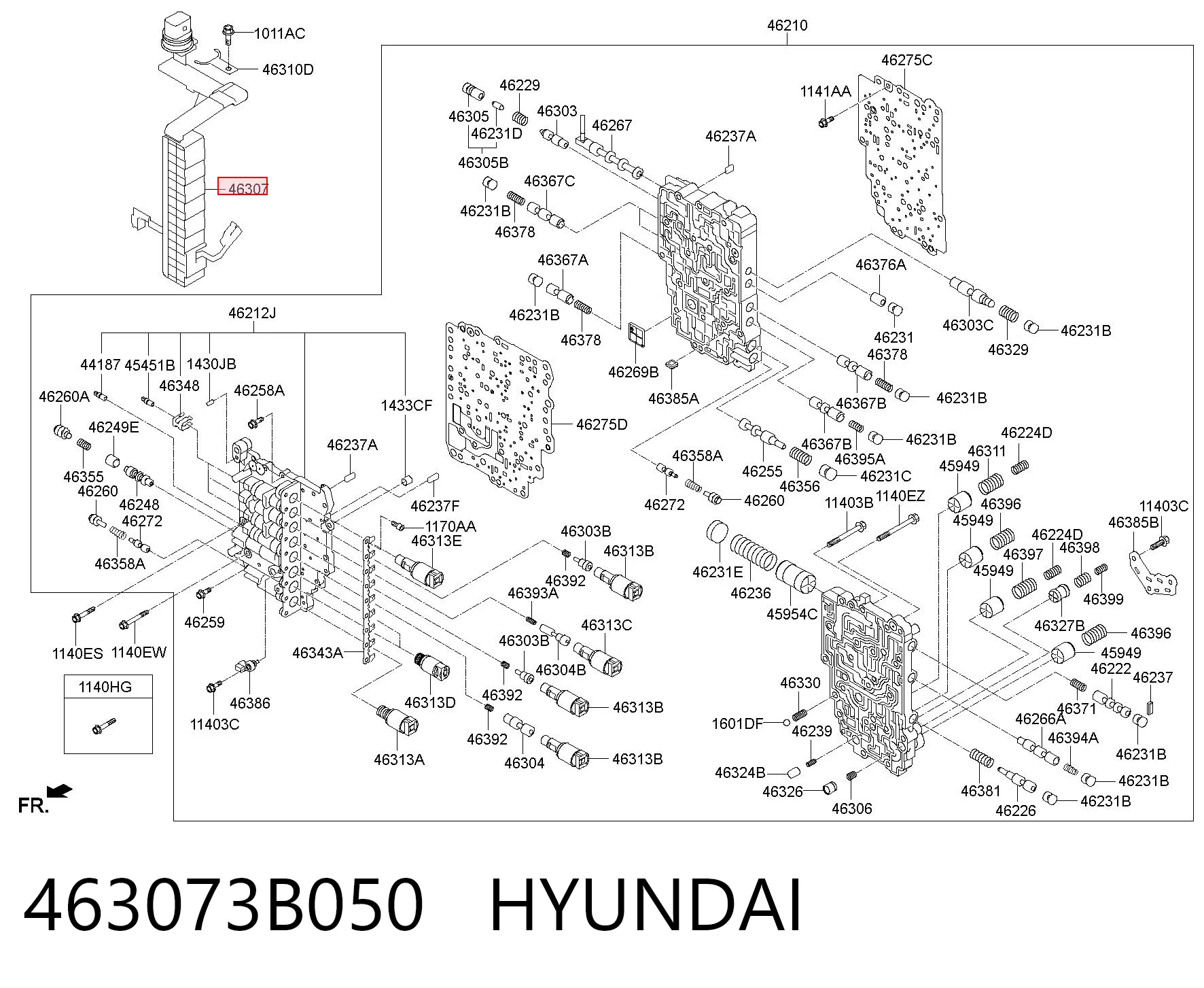 463073B050 Hyundai/Kia Wiązka przewodów automatycznej skrzyni biegów