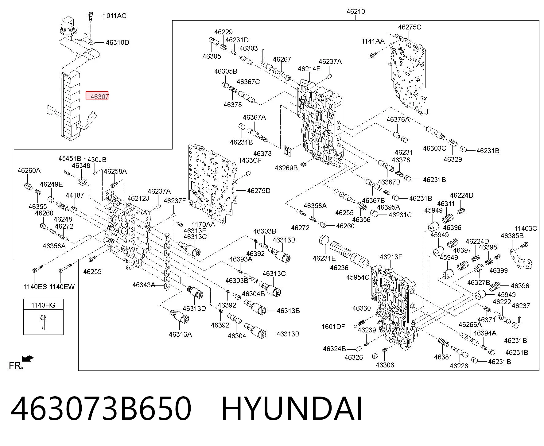 463073B650 Hyundai/Kia Wiązka przewodów automatycznej skrzyni biegów