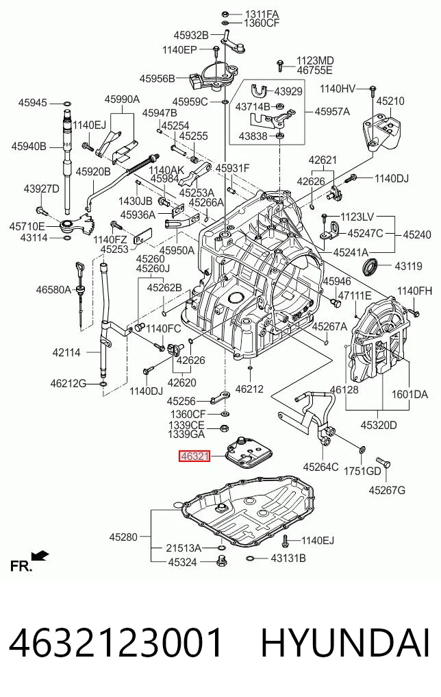 4632123001 Hyundai/Kia Filtr automatycznej skrzyni biegów