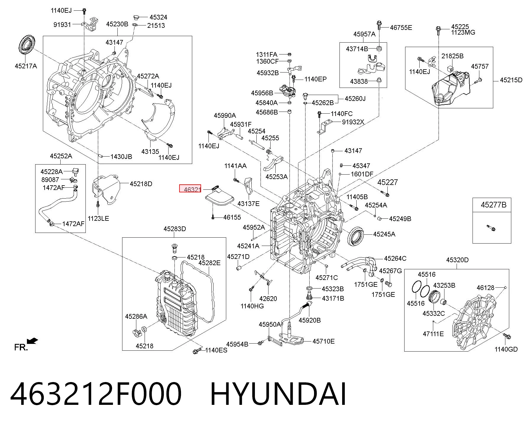 463212F000 Hyundai/Kia Filtr automatycznej skrzyni biegów