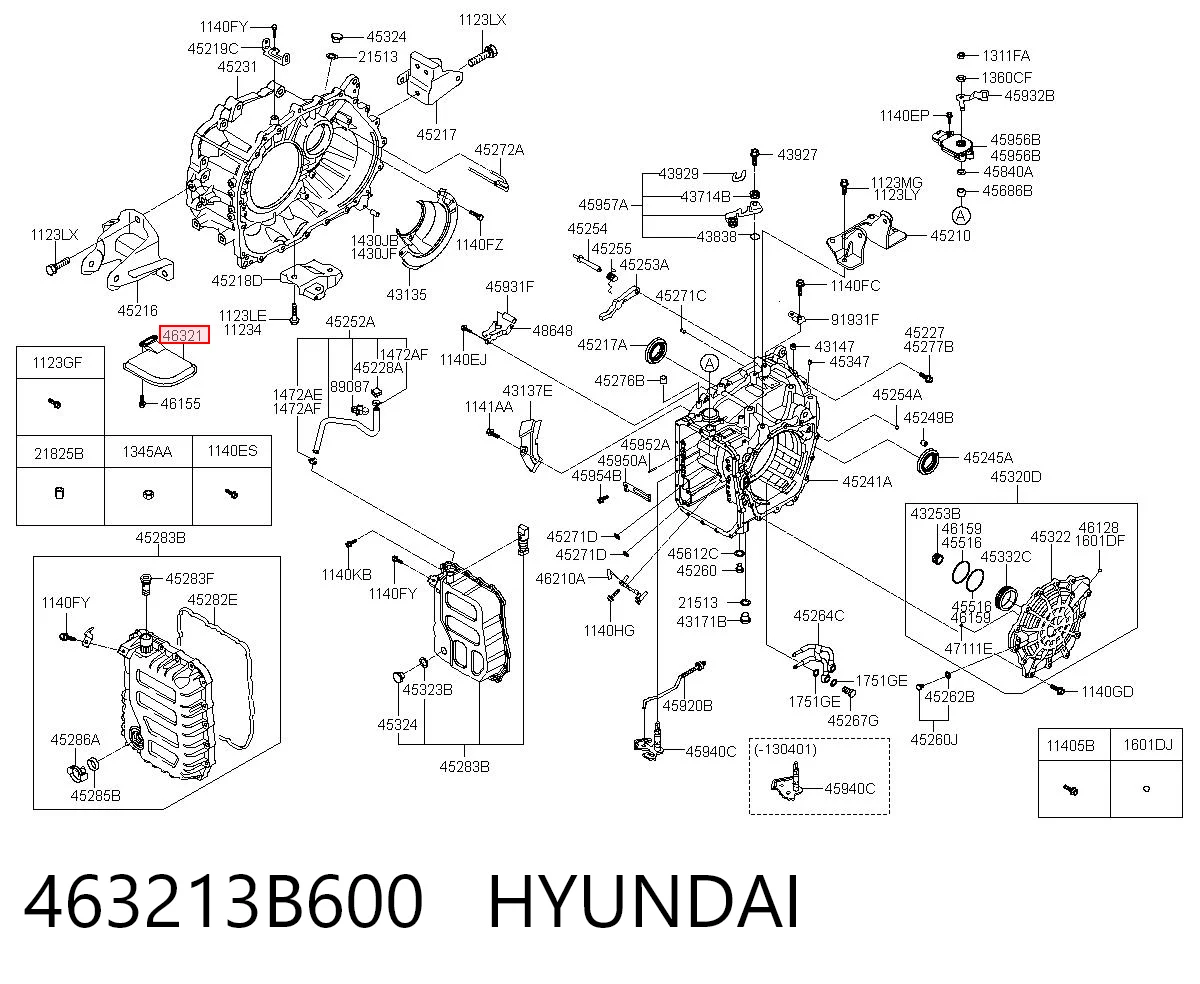 463213B600 Hyundai/Kia Filtr automatycznej skrzyni biegów