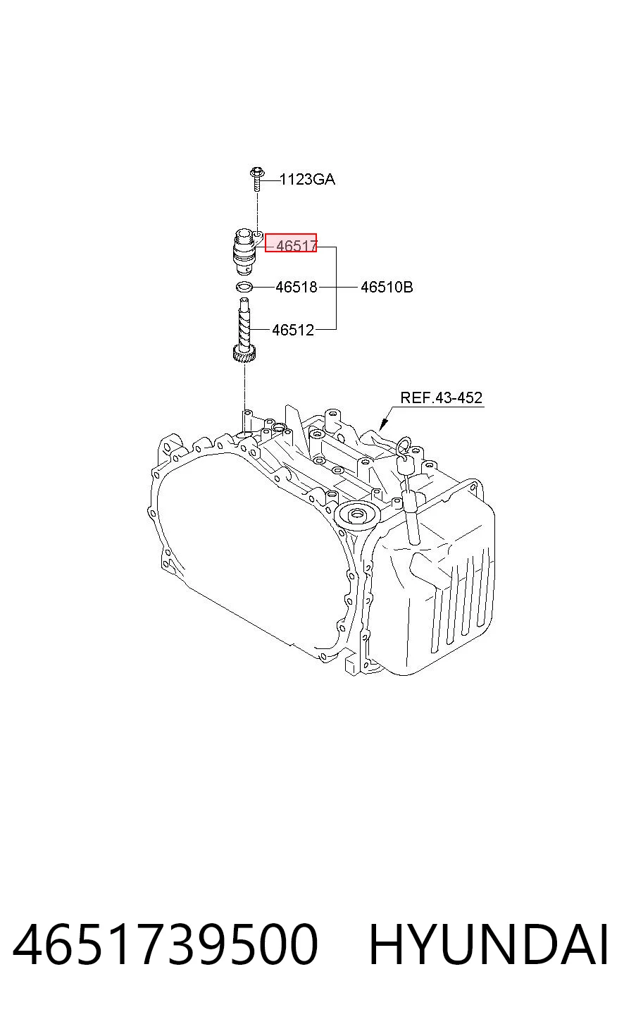 4651739500 Hyundai/Kia Czujnik prędkości