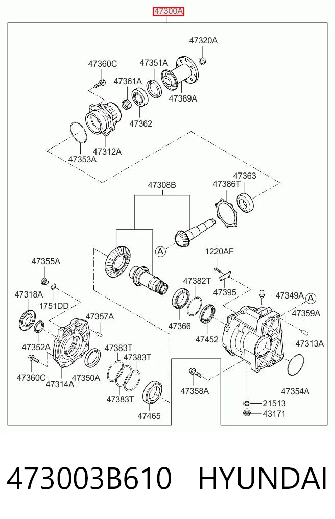 Skrzynia rozdzielcza do KIA Sorento II XM