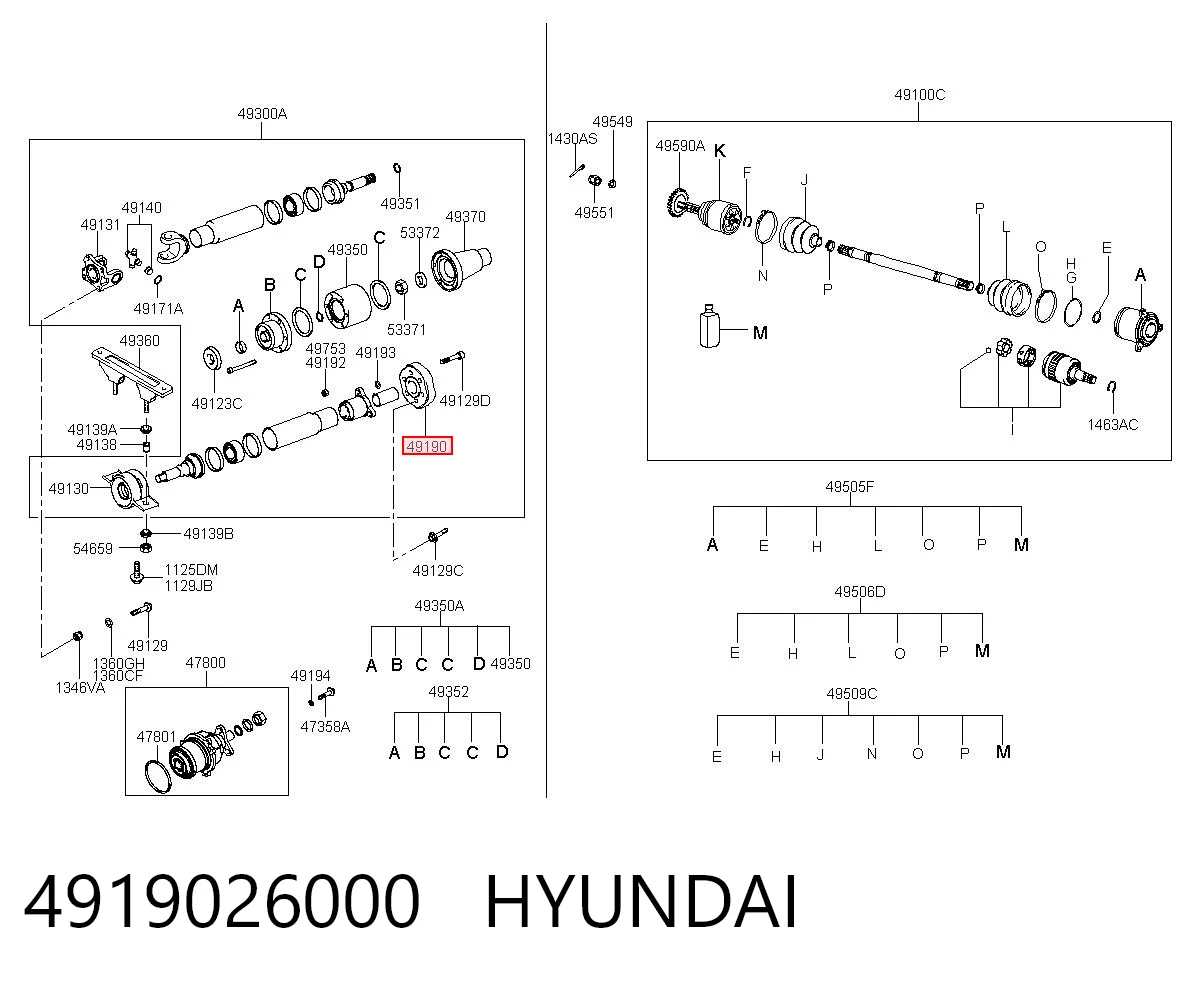 4919026000 Hyundai/Kia