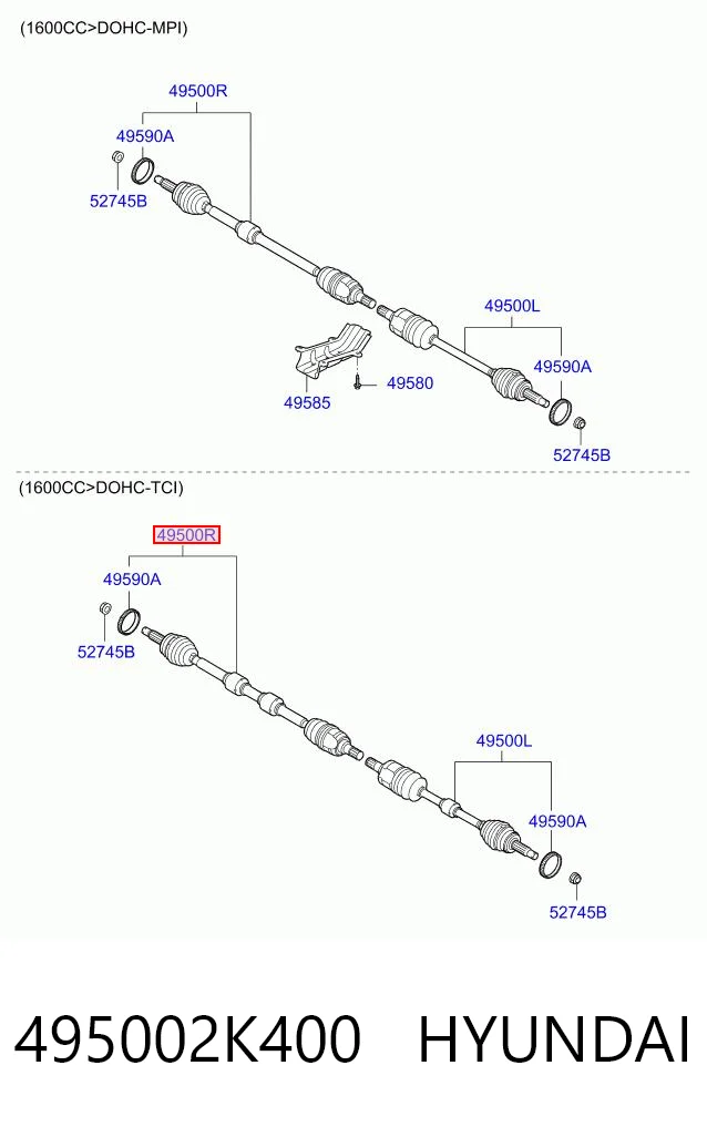 495002K400 Hyundai/Kia