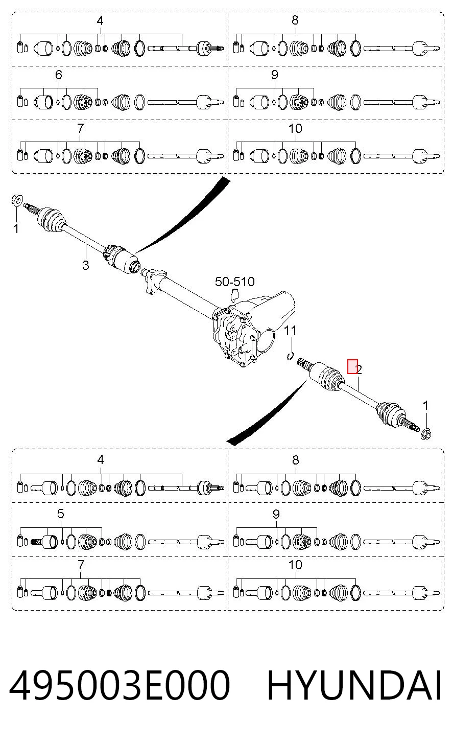 495003E000 Hyundai/Kia