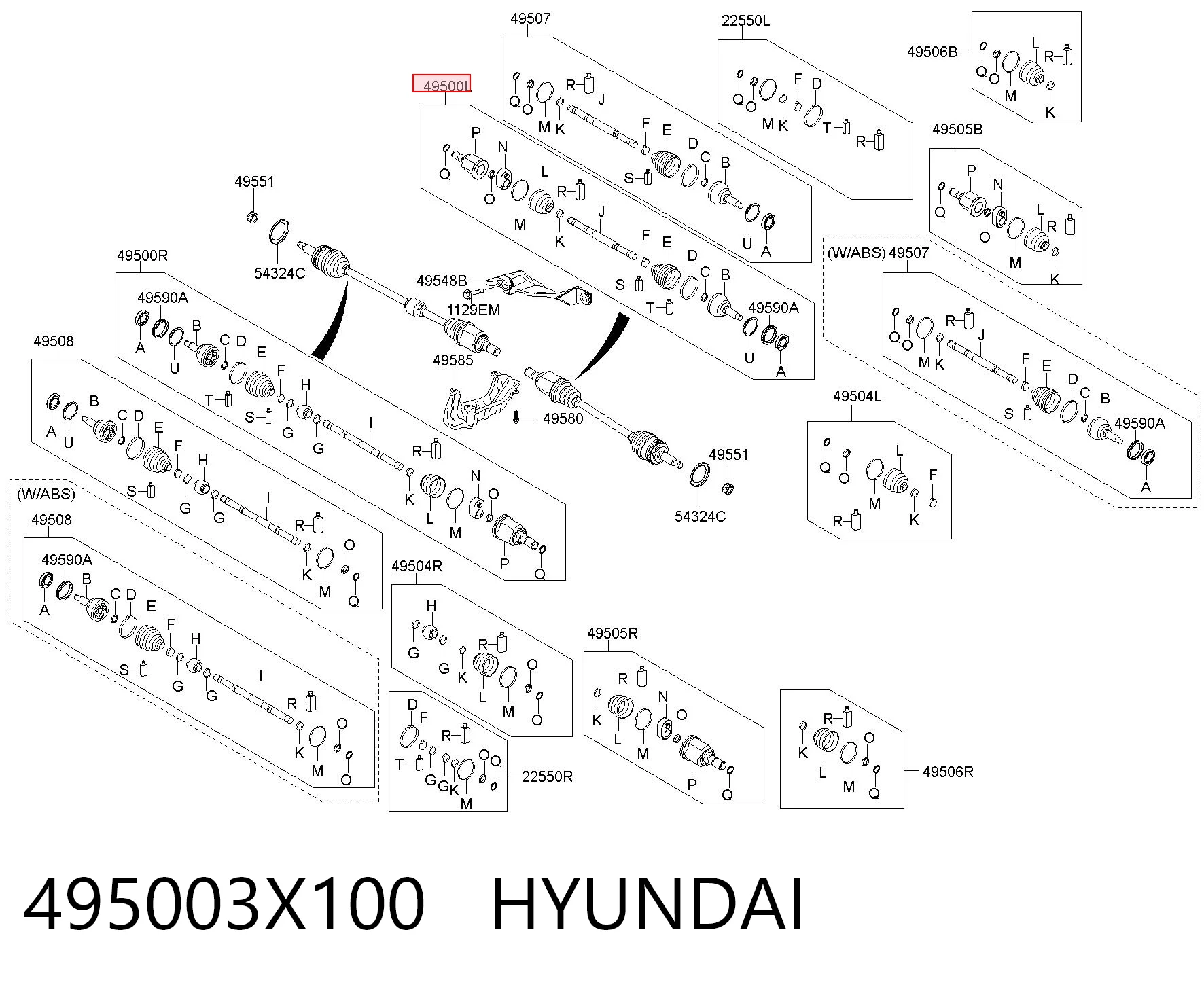 495003X100 Hyundai/Kia