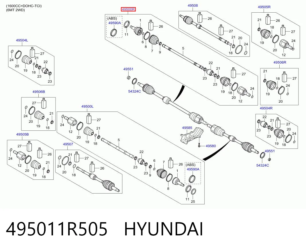 495011R505 Hyundai/Kia