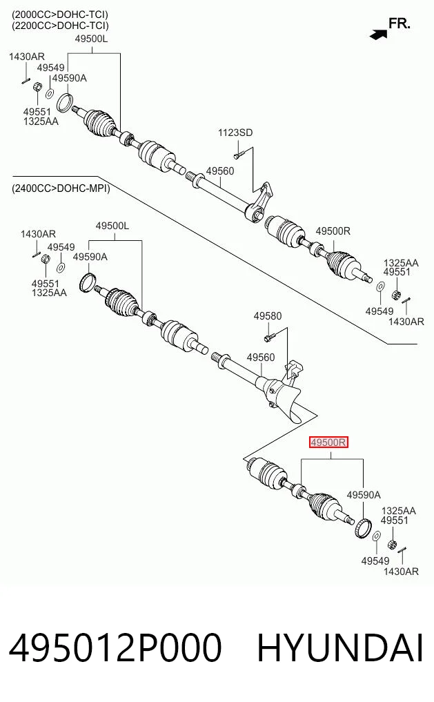 495012P000 Hyundai/Kia