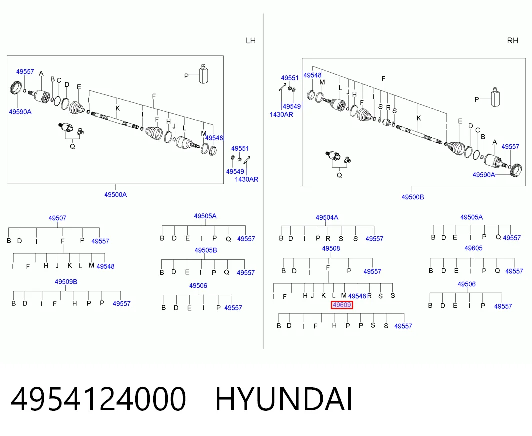 Do koszyka Osłona przegubu homokinetycznego półosi przedniej zewnętrzna Hyundai Accent II LC