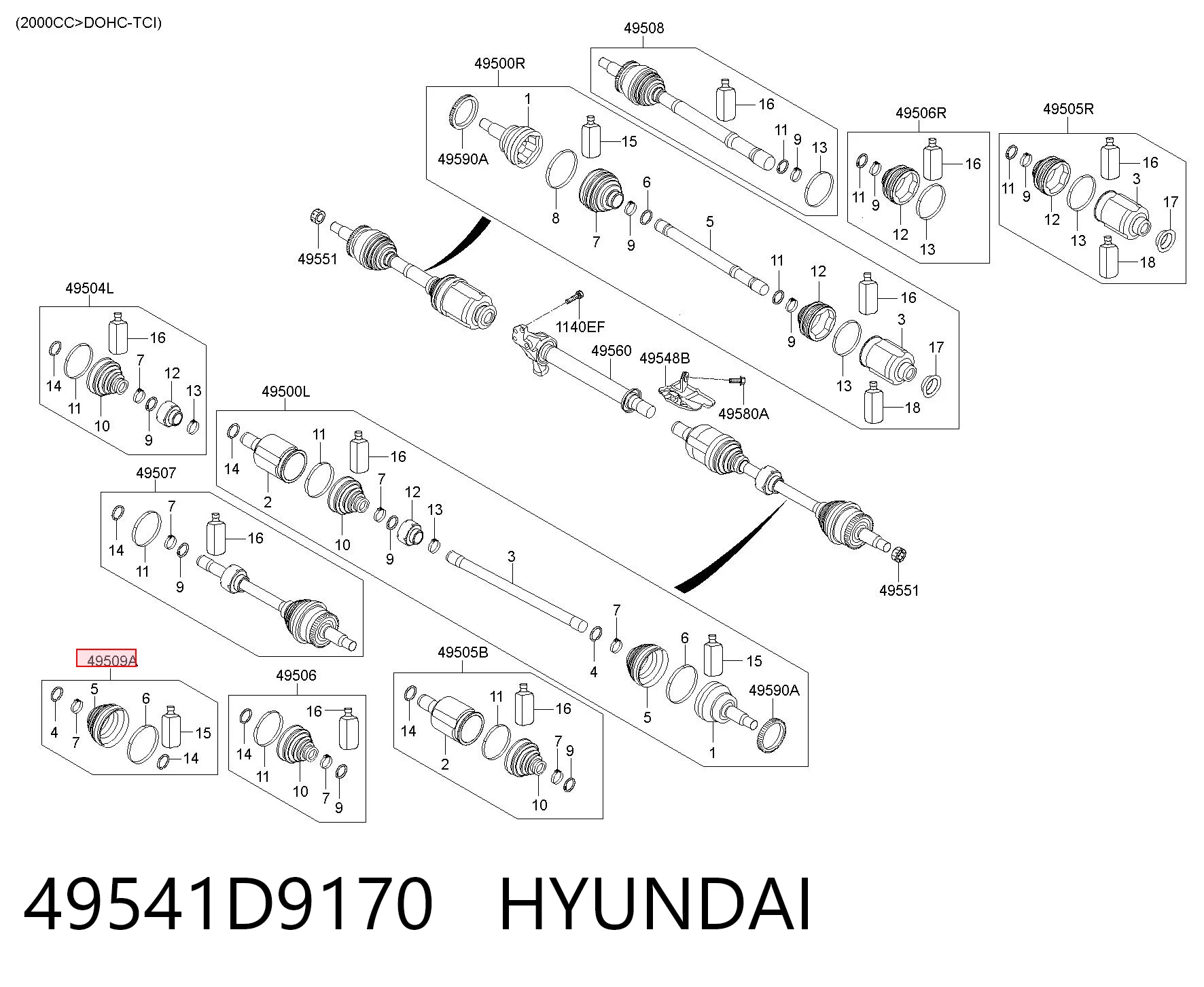 49541D9170 Hyundai/Kia