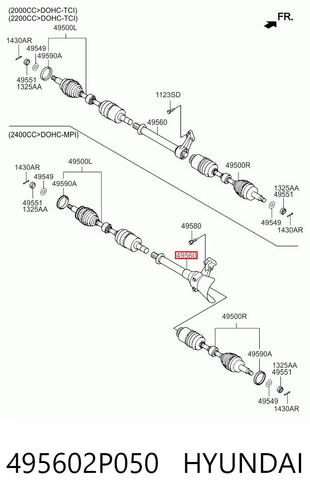 495602P050 Hyundai/Kia