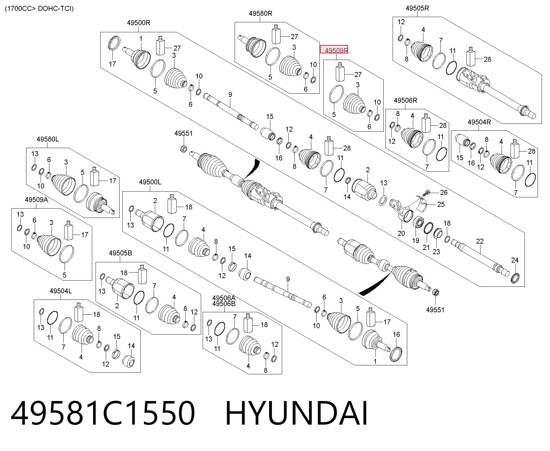 49581C1550 Hyundai/Kia
