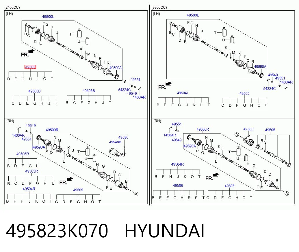495823K070 Hyundai/Kia