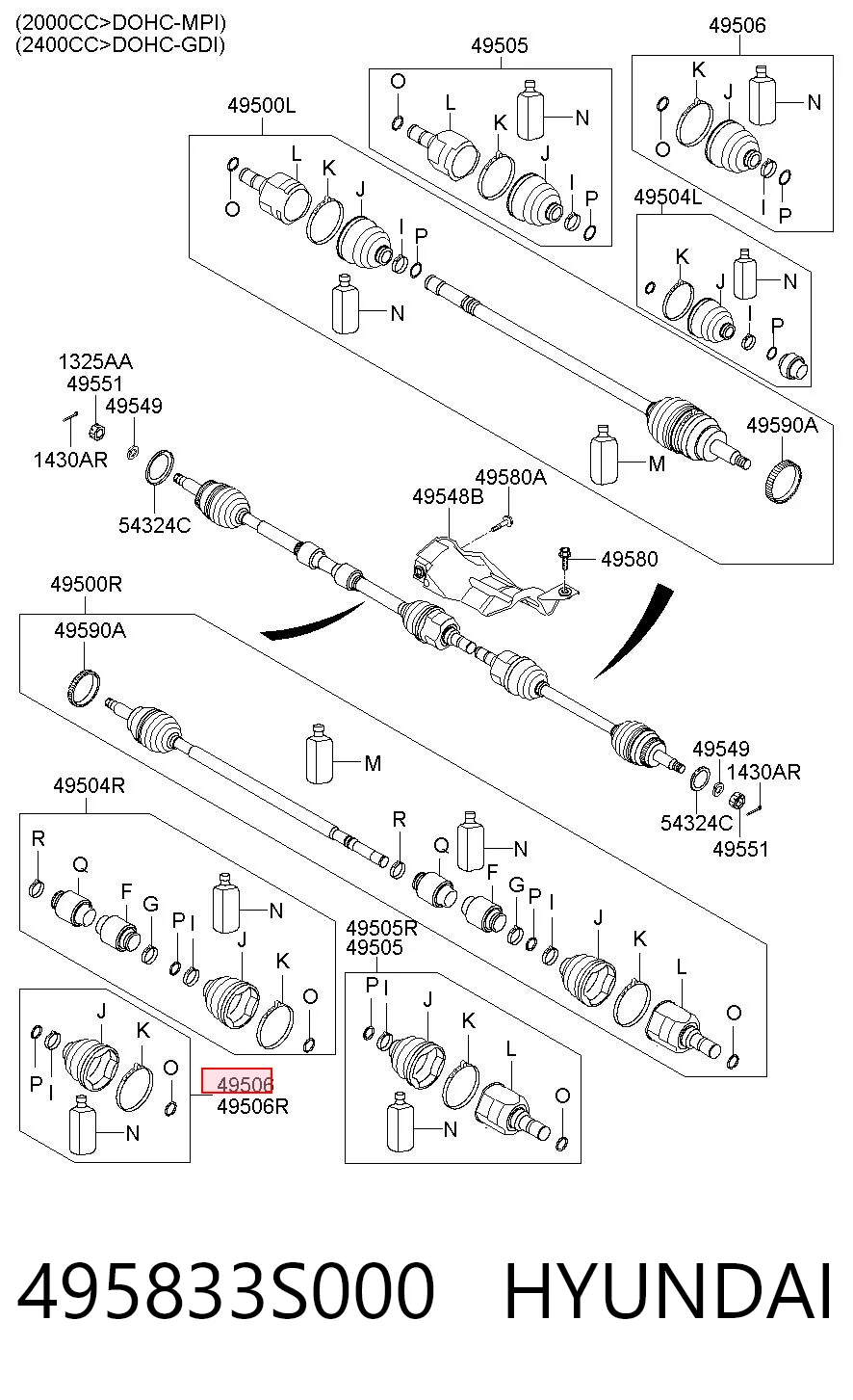 495833S000 Hyundai/Kia